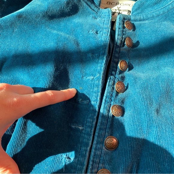 Vintage 1990s Corduroy Button Up Jacket from BCBGirls - Picture 4 of 12